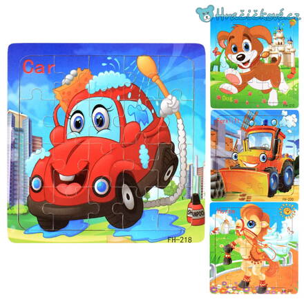 Dřevěné malé puzzle pro nejmenší