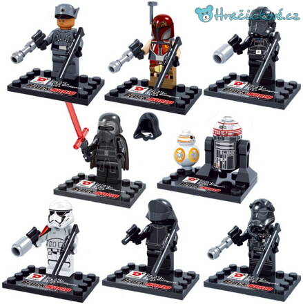 Star Wars figurky, 8ks (stavebnice typu Lego)