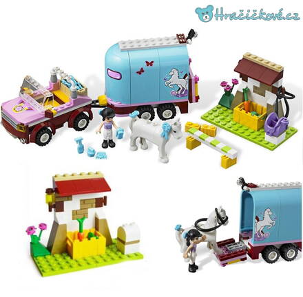 Přeprava koní Friends (Přátelé), 217 dílků (stavebnice typu Lego)