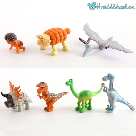 Akční figurky Hodný dinosaurus 7ks