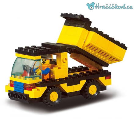 Nákladní sklápěcí auto, 93 dílků (stavebnice typu Lego)