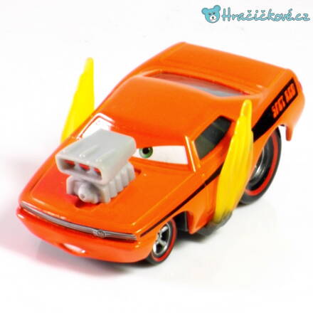 Snot Rod s plameny - kovové autíčko 1:55, Disney Pixar Cars