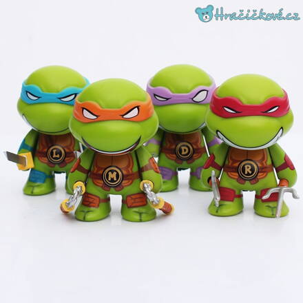 Krásné 4 figurky Ninja želvy, vel. 7cm 