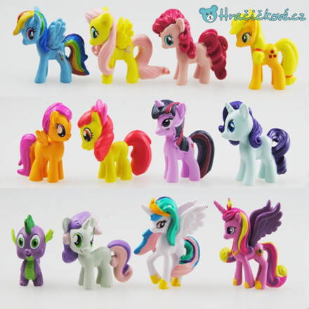 Sada figurek poníků, 12 kusů (My Little Pony)
