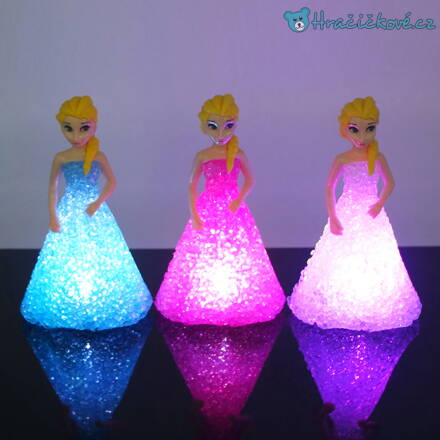 Noční LED lampička Elza / Anna z Ledového království (Frozen)
