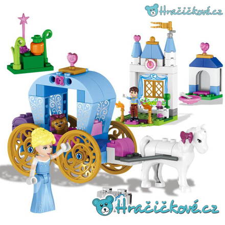 Kočár s princeznou, 122 dílků (stavebnice typu Lego)