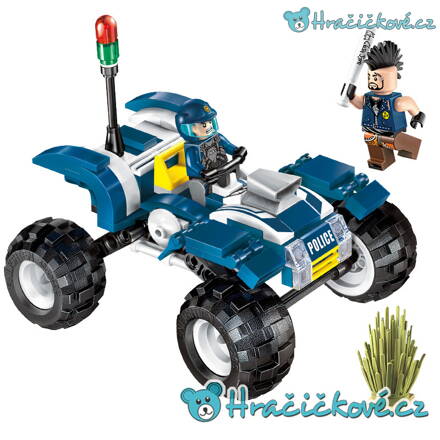 Policejní bugina, pekáč a policista, 139 dílků (stavebnice typu Lego)