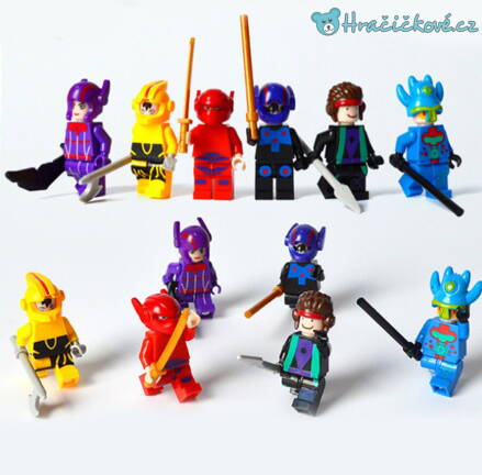 Figurky z pohádky Velká šestka, 6ks (stavebnice typu Lego)