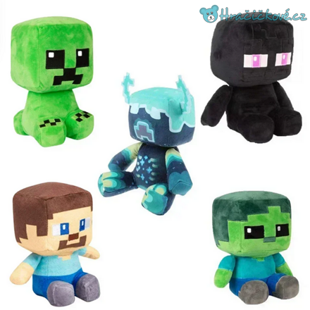 Sedící Minecraft plyšová hračka