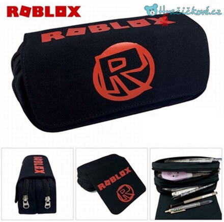 Školní penál na zip Roblox, 2 zipy – typ 2