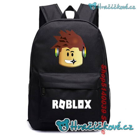 Dětský školní batoh Roblox, výška 42cm - černý
