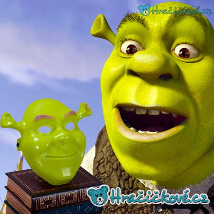 Karnevalová plastová maska Shrek