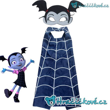 Karnevalový kostým ze seriálu Vampirina, plášť s maskou