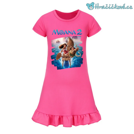 Krásné letní dívčí šaty s motivem Odvážná Vaiana (Moana)
