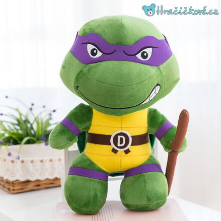Plyšová Ninja želva 25cm - Donatello