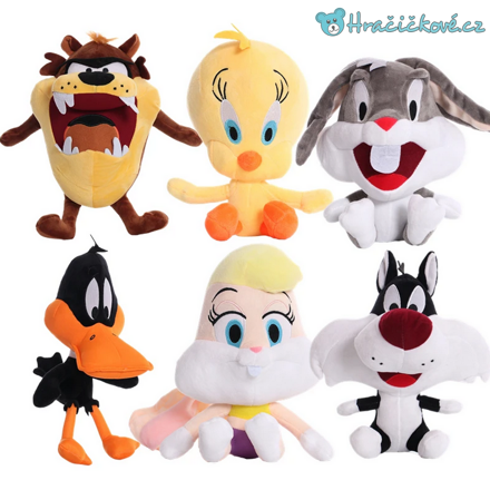 Looney Tunes, plyšové hračky, Bugs Bunny, Tasmánský čert, 6 typů