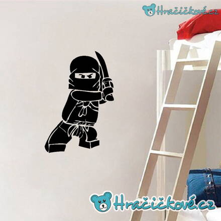 Ninja z Lego Ninjago, samolepka na zeď