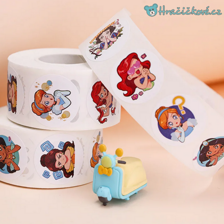 500 ks samolepek Princezny