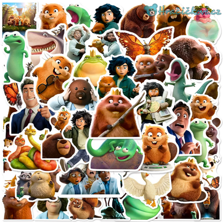 Samolepky z filmu Na skok do divočiny (2026) Hoppers, 50ks