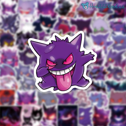 50 ks samolepek Pokemon Gengar