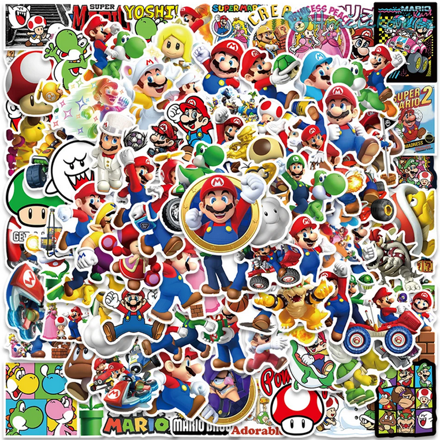 Samolepky 100 ks Super Mario