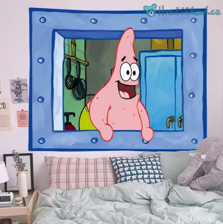 Spongebob, samolepka na zeď, vel. 100 x 70cm Patrik