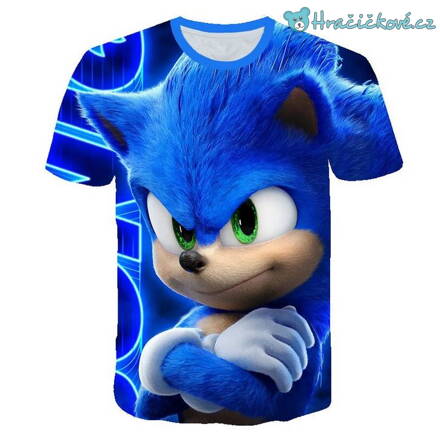Dětské tričko z pohádky Ježek Sonic – Velký Sonic