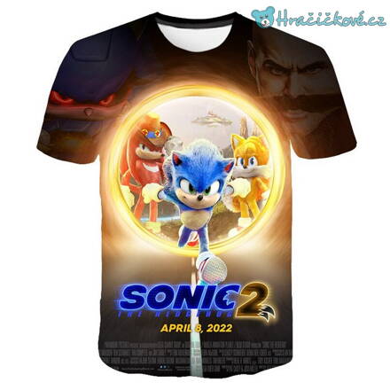 Dětské tričko z pohádky Ježek Sonic – Sonic v kruhu